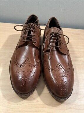 Cole Haan Men's Harrison Grand O.S Wingtip Oxford Brown C24168 Size 8.5 WORNONCE